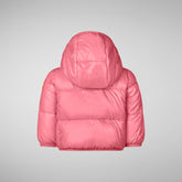 Unisex kids' animal free Puffer jacket Jody in bloom pink - All Save The Duck Products | Save The Duck