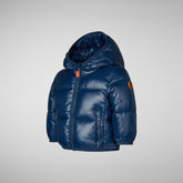 Unisex kids' animal free Puffer jacket Jody in ink blue - Baby | Save The Duck