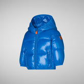 Unisex kids' animal free Puffer jacket Jody in blue berry - Baby | Save The Duck