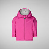 Babies' Coco Hooded Rain Jacket in Fuchsia Pink - Pink Collection | Save The Duck