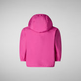 Babies' Coco Hooded Rain Jacket in Fuchsia Pink - Baby Rain Jackets | Save The Duck