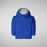 Babies' Coco Hooded Rain Jacket in Cyber Blue | Save The Duck