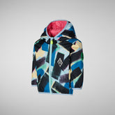Babies' Calf Hooded Rain Jacket in Tao Multicolor Camo - Baby Rain Jackets | Save The Duck