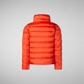 Girls' Evie Puffer Jacket in Poppy Red | Save The Duck