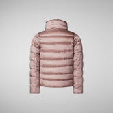 Girls' Evie Puffer Jacket in Misty Rose - Girls Raincoats | Save The Duck