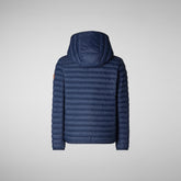 Boys' Huey Hooded Puffer Jacket in Navy Blue - Puffer Jackets & Coats | Save The Duck