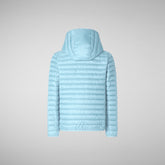 Boys' Huey Hooded Puffer Jacket in Ozone Blue - Spring Summer 2024 Boys' Collection | Save The Duck