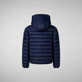 Boys' Hooded Animal free Puffer Jacket Dony in Navy blue - Kids | Save The Duck