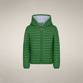Boys' Puffer jacket Huey in Rainforest Green - Boys | Save The Duck
