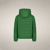 Boys' Puffer jacket Huey in Rainforest Green - Boys | Save The Duck