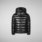 Boys' animal free puffer jacket Gavin in black | Save The Duck