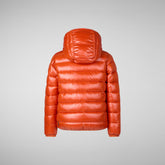 Boys' animal free Puffer jacket Gavin in maple orange - Boys' Fall Winter 2024 | Save The Duck