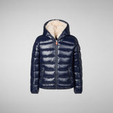 Boys' animal free puffer jacket Gavin in blue black - Boys' Fall Winter 2024 | Save The Duck