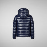 Boys' animal free puffer jacket Gavin in blue black - Kids | Save The Duck