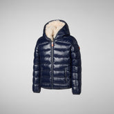 Boys' animal free puffer jacket Gavin in blue black - Kids | Save The Duck