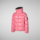 Girls' animal free Puffer jacket kezi in bloom pink - GIRL | Save The Duck