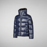 Girls' puffer jacket kezi in blue black | Save The Duck