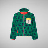 Unisex Kids' Sheep Jacket in Tao Green - Fall Winter 2023 Girls' Collection | Save The Duck