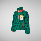 Unisex Kids' Sheep Jacket in Tao Green - Fall Winter 2023 Girls' Collection | Save The Duck