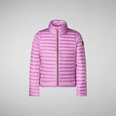 Girls' Aya Puffer Jacket in Nomad Pink - Pink Collection | Save The Duck