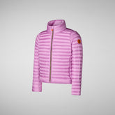 Girls' Aya Puffer Jacket in Nomad Pink - Pink Collection | Save The Duck