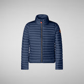 Girls' Aya Puffer Jacket in Navy Blue | Save The Duck