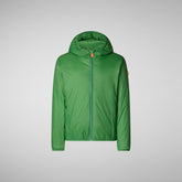 Unisex Kids' Shilo Hooded Jacket in Rainforest Green - Girls | Save The Duck