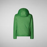 Unisex Kids' Shilo Hooded Jacket in Rainforest Green | Save The Duck