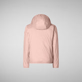 Unisex Kids' Shilo Hooded Jacket in Blush Pink | Save The Duck