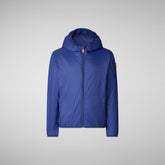 Unisex Kids' Shilo Hooded Jacket in Eclipse Blue - All Save The Duck Products | Save The Duck