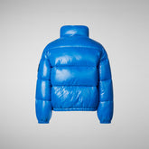 Girls' Cini Puffer Jacket in Blue Berry - SaveTheDuck Sale | Save The Duck