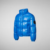 Girls' Cini Puffer Jacket in Blue Berry - SaveTheDuck Sale | Save The Duck