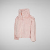 Girls' Ceri Faux Fur Reversible Jacket in Blush Pink | Save The Duck