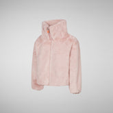 Girls' Ceri Faux Fur Reversible Jacket in Blush Pink - SaveTheDuck Sale | Save The Duck