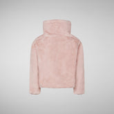 Girls' Ceri Faux Fur Reversible Jacket in Blush Pink | Save The Duck