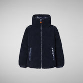 Girls' Onis Puffer Jacket in Blue Black - SaveTheDuck Sale | Save The Duck