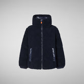 Girls' Onis Puffer Jacket in Blue Black | Save The Duck