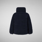 Girls' Onis Puffer Jacket in Blue Black - Girls' Sale | Save The Duck