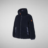 Girls' Onis Puffer Jacket in Blue Black - SaveTheDuck Sale | Save The Duck