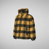 Girls' Ixora Jacket in Check Beak Yellow - Girls' Collection | Save The Duck