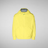 Unisex Kids' Lin Rain Jacket in Starlight Yellow - Yellow Collection | Save The Duck