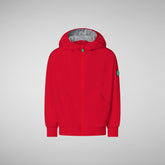 Unisex Kids' Lin Rain Jacket in Flame Red - Kids' Collection | Save The Duck