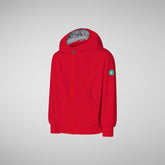 Unisex Kids' Lin Rain Jacket in Flame Red | Save The Duck