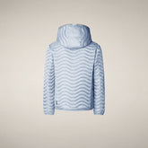 Girls' Hooded Quilted Jacket Xanty in Dawn Blue - Girls' Collection | Save The Duck