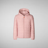 Girls' Ana Puffer Jacket in Blush Pink - Spring Summer 2024 Girls' Collection | Save The Duck