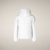 Girls' Puffer Jacket Ana in White - Girls' Collection | Save The Duck