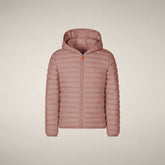 Girls' Puffer Jacket Ana in Blush Pink - Girls' Collection | Save The Duck
