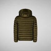 Girls' Iris Hooded Puffer Jacket in Sherwood Green - New Arrivals | Save The Duck