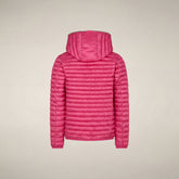 Girls' Hooded Puffer Jacket Rosy in Gem Pink - Girls' Collection | Save The Duck