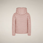 Girls' Hooded Puffer Jacket Rosy in Baby Pink - Girls' Collection | Save The Duck